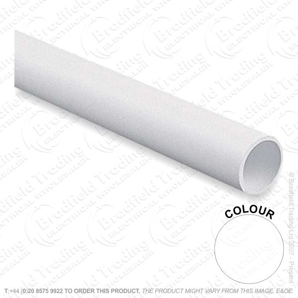 H15) Conduit PVC Round 20mm LG 3M white