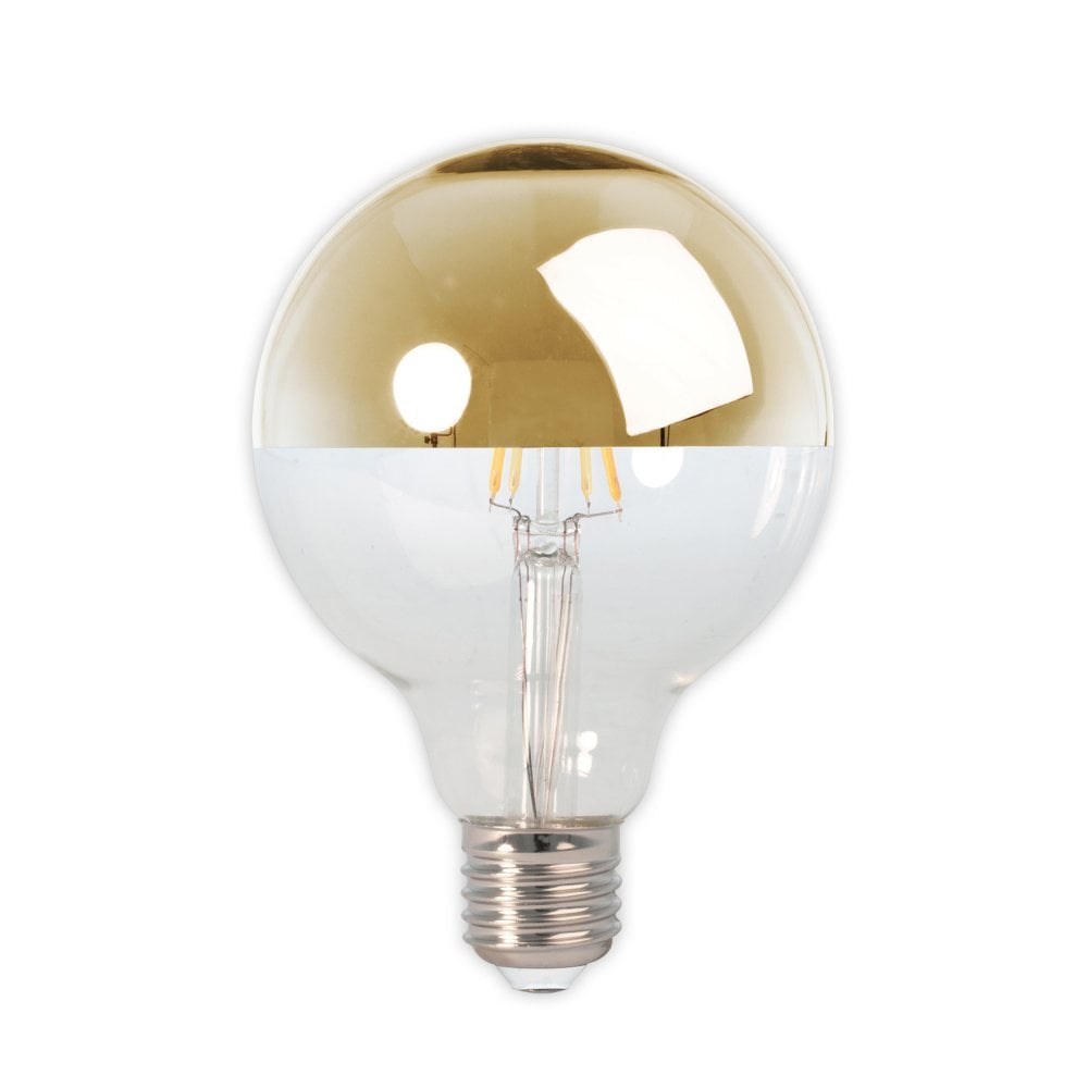 LED ES Globe G125 Gold Crown 4W Dimm CALEX