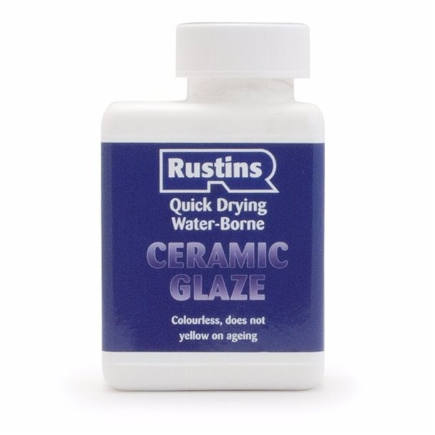 Acrylic Ceramic Glaze White 250ml RUSTINS