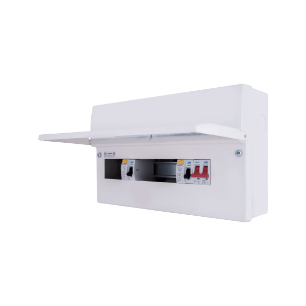 10Way 2x 63A RCD 100A Consumer Unit 18th BG