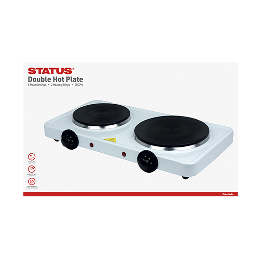 Cooker Solid Plate Double 2500w STATUS