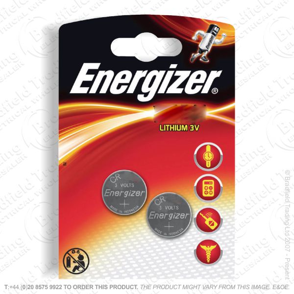 E09) Battery CR2450 3V Lithium pk2 ENERGIZER