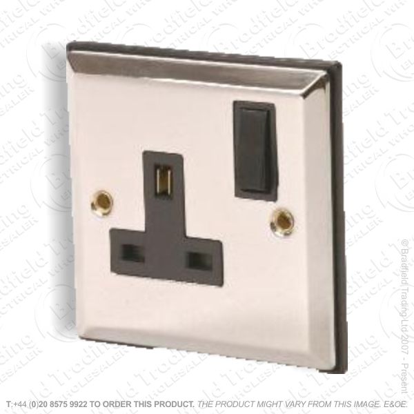 Socket Sw 1G 13A Chrome ECO