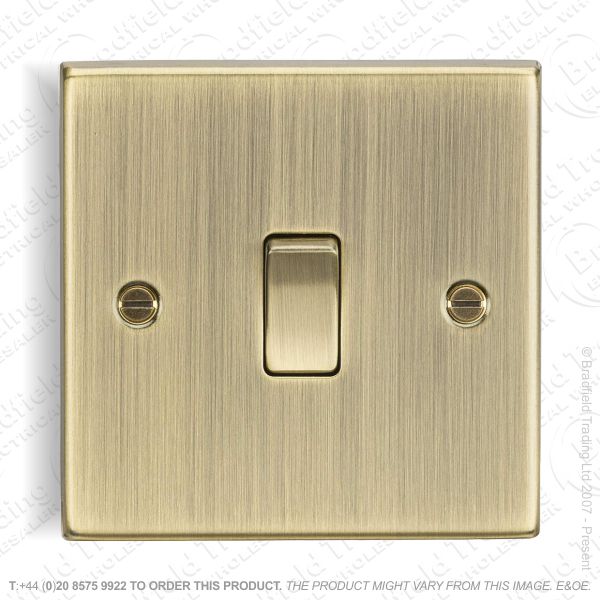 10A 1g 2way Switch Ant Brass ML