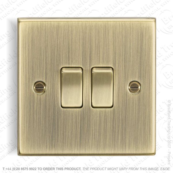 10A 2g 2way Switch Ant Brass ML