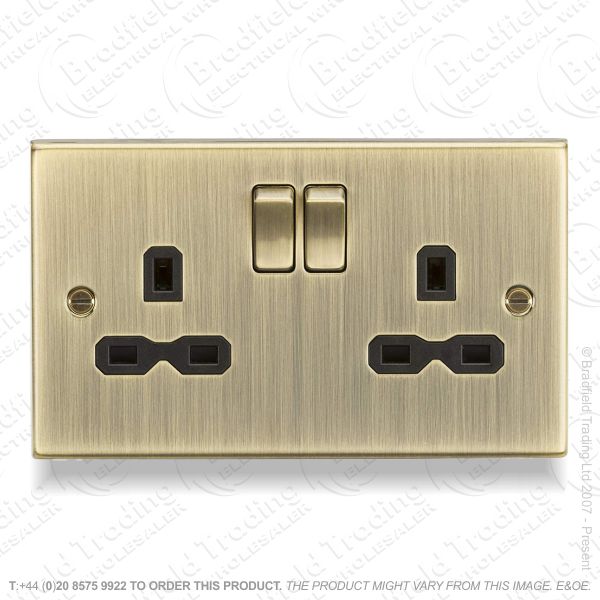 13A 2g Socket Ant Brass ML