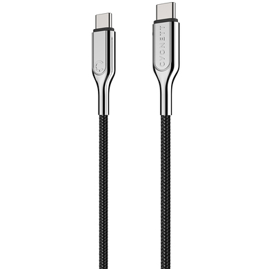 USB-C to USB-C 2.0 1M Black Armoured CYGNET