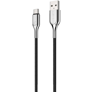 USB-A to USB-C 2.0 1M Black Armoured CYGNET