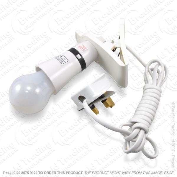 Light Clipon Switched White BC 1016 POWER PLU