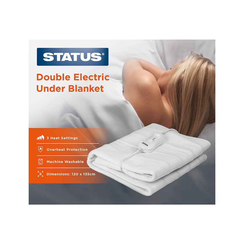 Double Bed Size Electric Blanket 75w STATUS