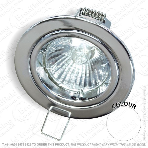 B33) Downlight Die Cast Fitting Fixed 70mm Wh