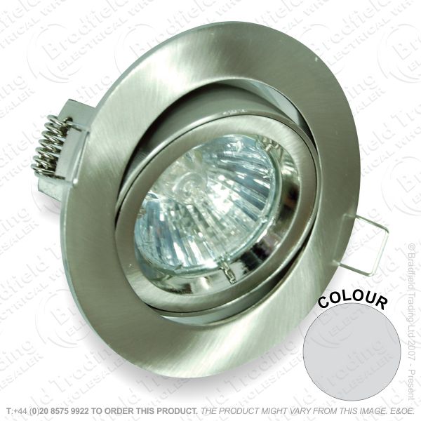 B33) Downlight DieCast Fitting Adj 82mm Chrom