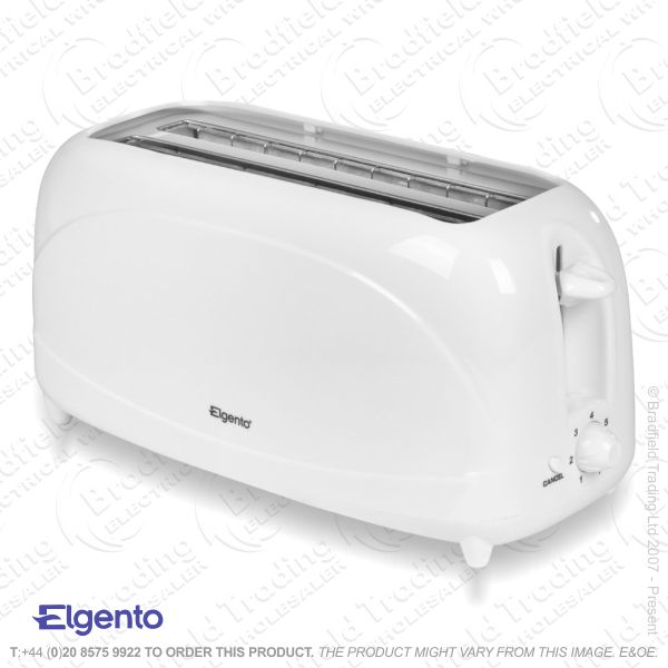 C04) Toaster 4slice White ELGENTO