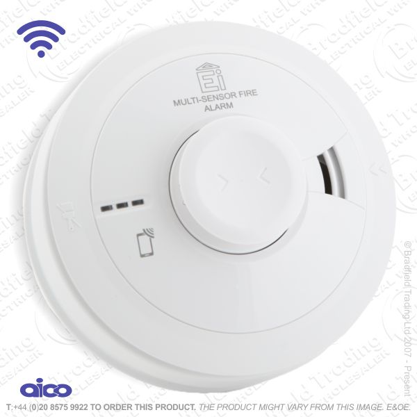 I05) Alarm Mains Multi Sensor Smoke Carbon AI