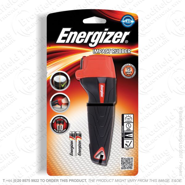 E42) LED Flashlight 2xAAA Impact ENER