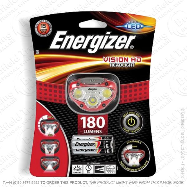 E43) Headlight 200lm 3xAAA Vision EENRGIZER