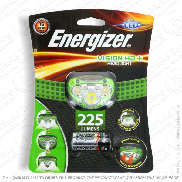 E43) Headlight 300lm 3xAAA Vision ENERGIZER