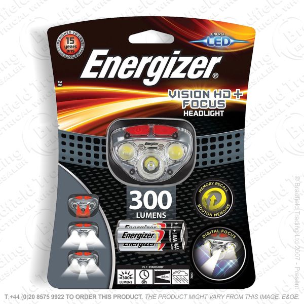 E43) Headlight 350lm 3xAAA Vision ENERGIZER