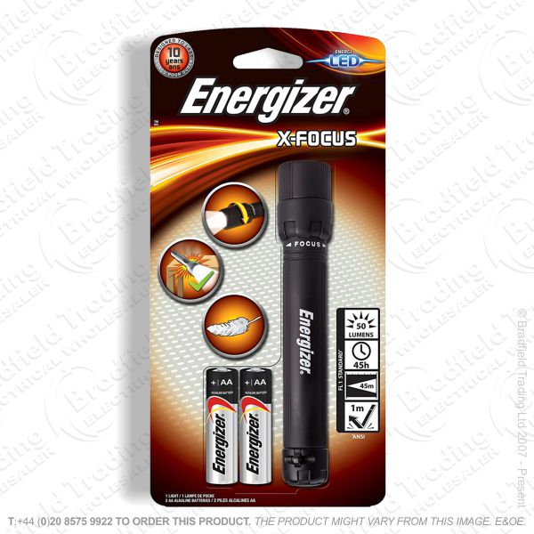 E42) Focusing 2AA Torch X-Focus Energizer