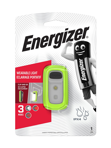 Energizer LED Wearable 30 Lumen Clip Light EN