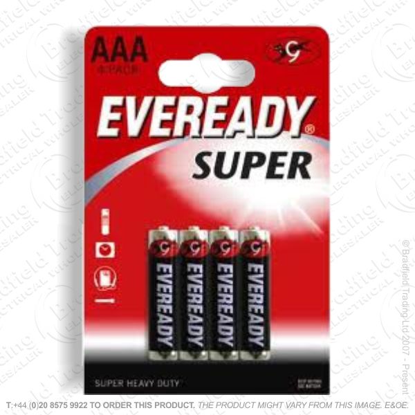 E06) Battery AAA 1.5V EVEREADY Super Bx12