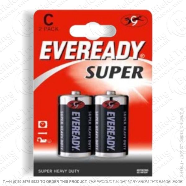 E06) Battery C 1.5V EVEREADY Super Bx24