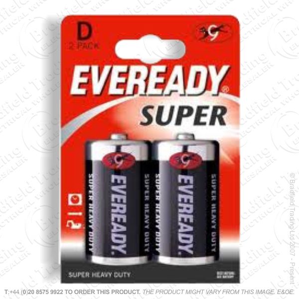 E06) Battery D 1.5V EVEREADY Super Bx24