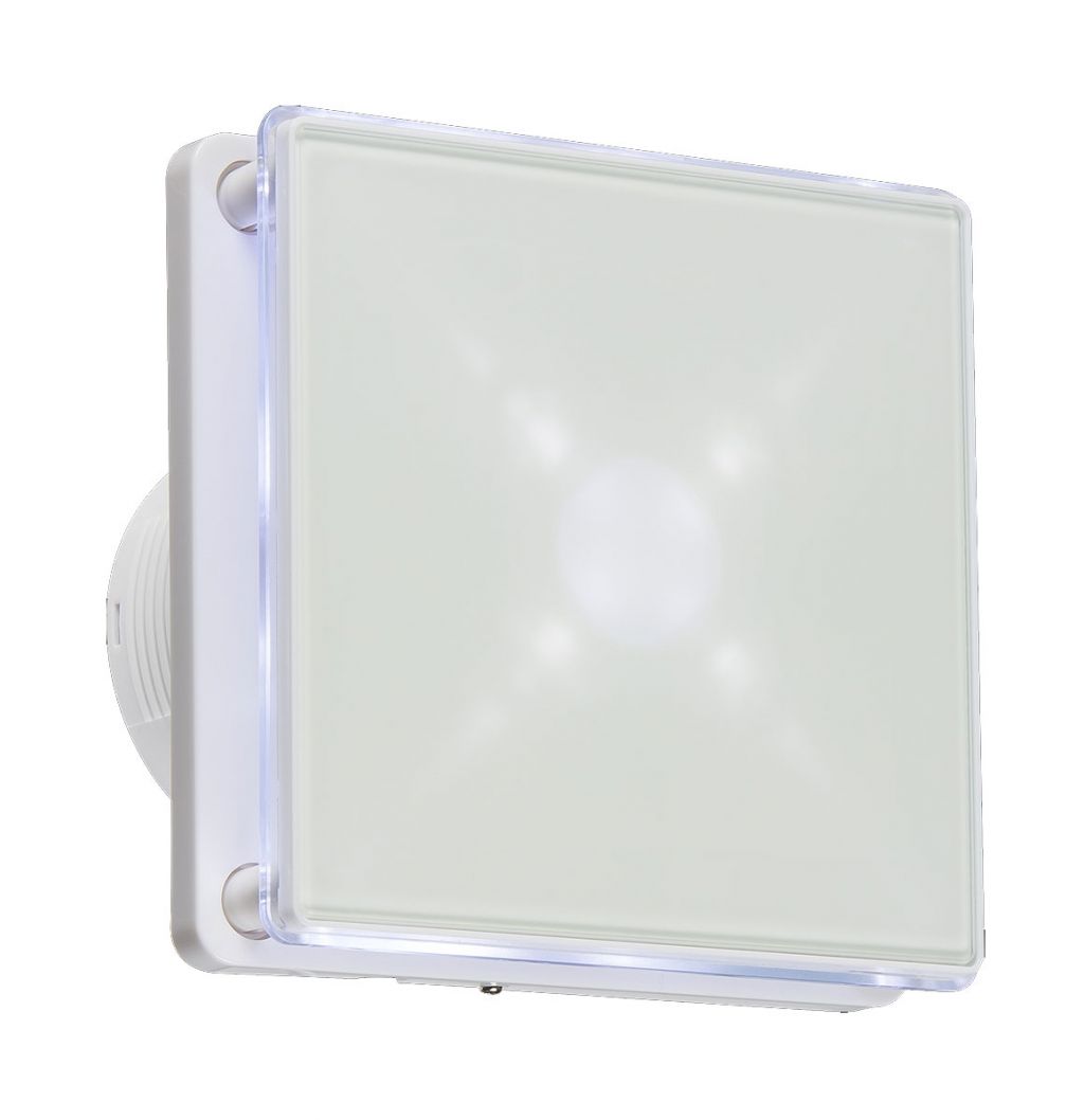 Extractor Fan LED Backlit Screen White MLA