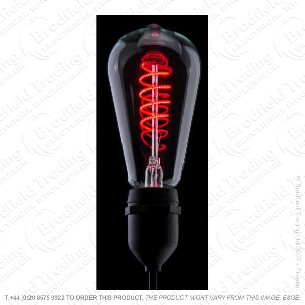 A24) Funky 4W LED Fillament ES Red ST64 PRO
