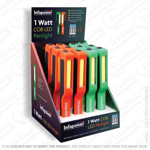 E41) 1Watt Pen Light Torch (Box 12) INFAPOWER