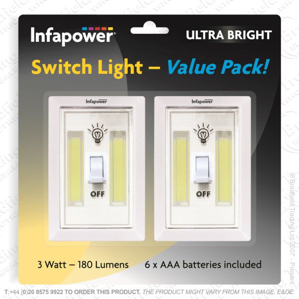 3W LED COB LIght Switch Pk2 INFAPOWER