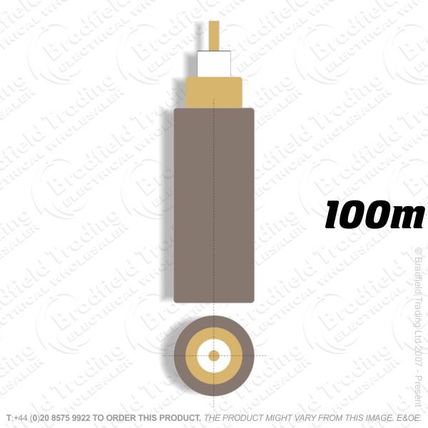 H09) Coax Brown 1mm 100M
