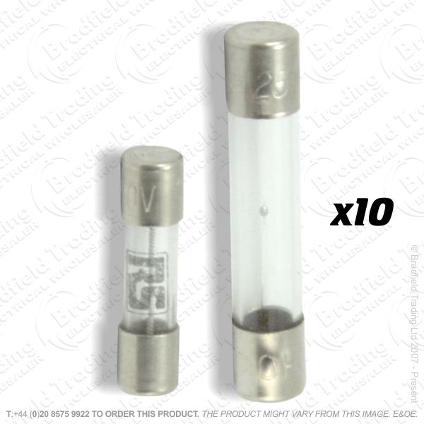 F12) Fuses QuickBlow 20mm 100mA (pk10)