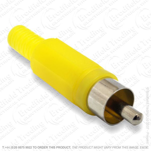 E25) Audio Plug Phono Yellow RCA