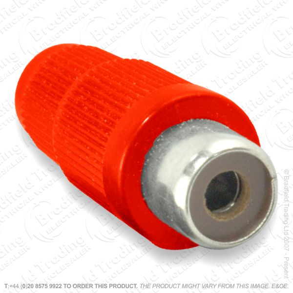 E25) Audio Socket Phono inline red