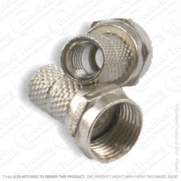 E30) F type Plug RG6 conn/twist Large