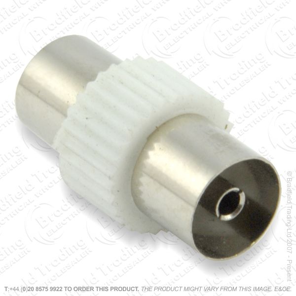 Coupler Coax socket-socket Metal Sold SINGLE*