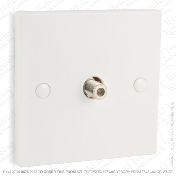 I30) Socket Satellite Flush 1G white