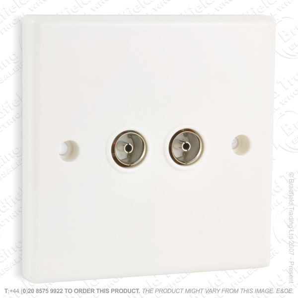 I30) Socket TV Flush 2G white