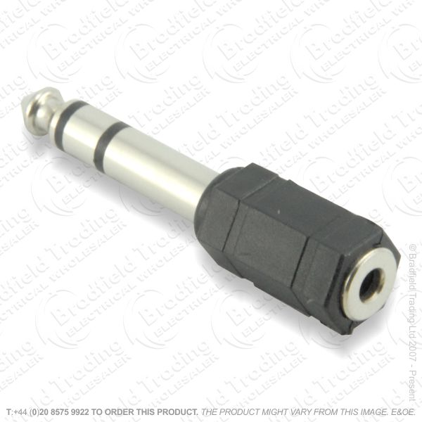 E24) Jack Adaptor 6.35mm Plug 3.5mm Socket