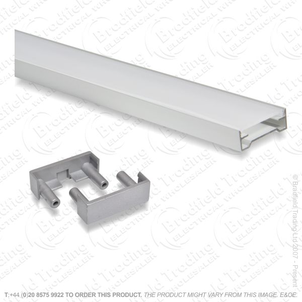 B36) LED Surface U Profile 2M Alum