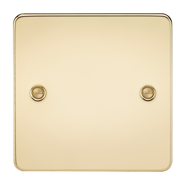Flat Plate 1G Blanking Plate Polished Brass M