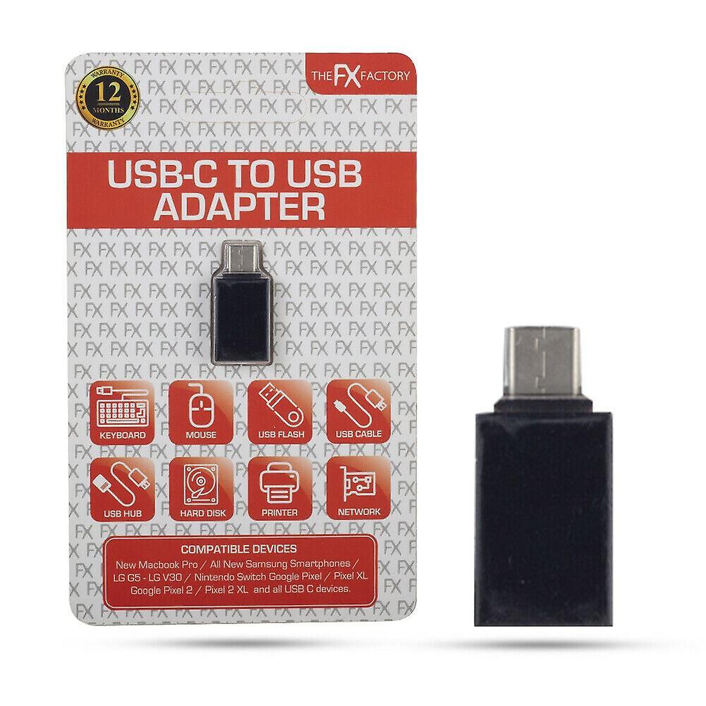 FX Adapter USB - USB C (Aluminium) - Black