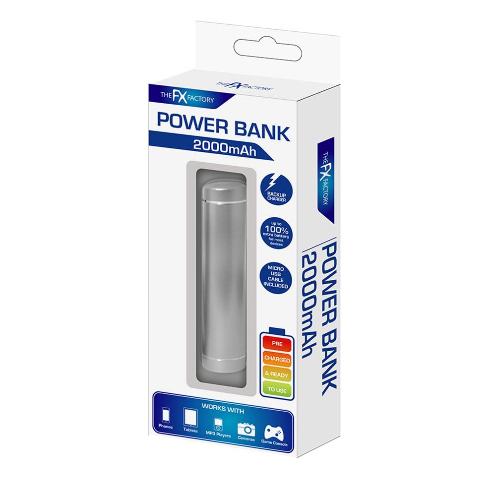 Power Bank 2000mAh White Slim FX