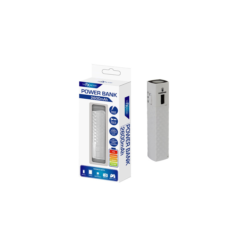 Power Bank 2600mAh Silver FX