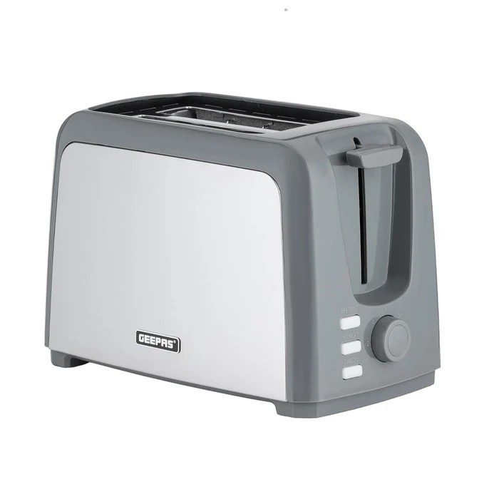 2Slice Toaster Stainless Steel 750W GEEPASS