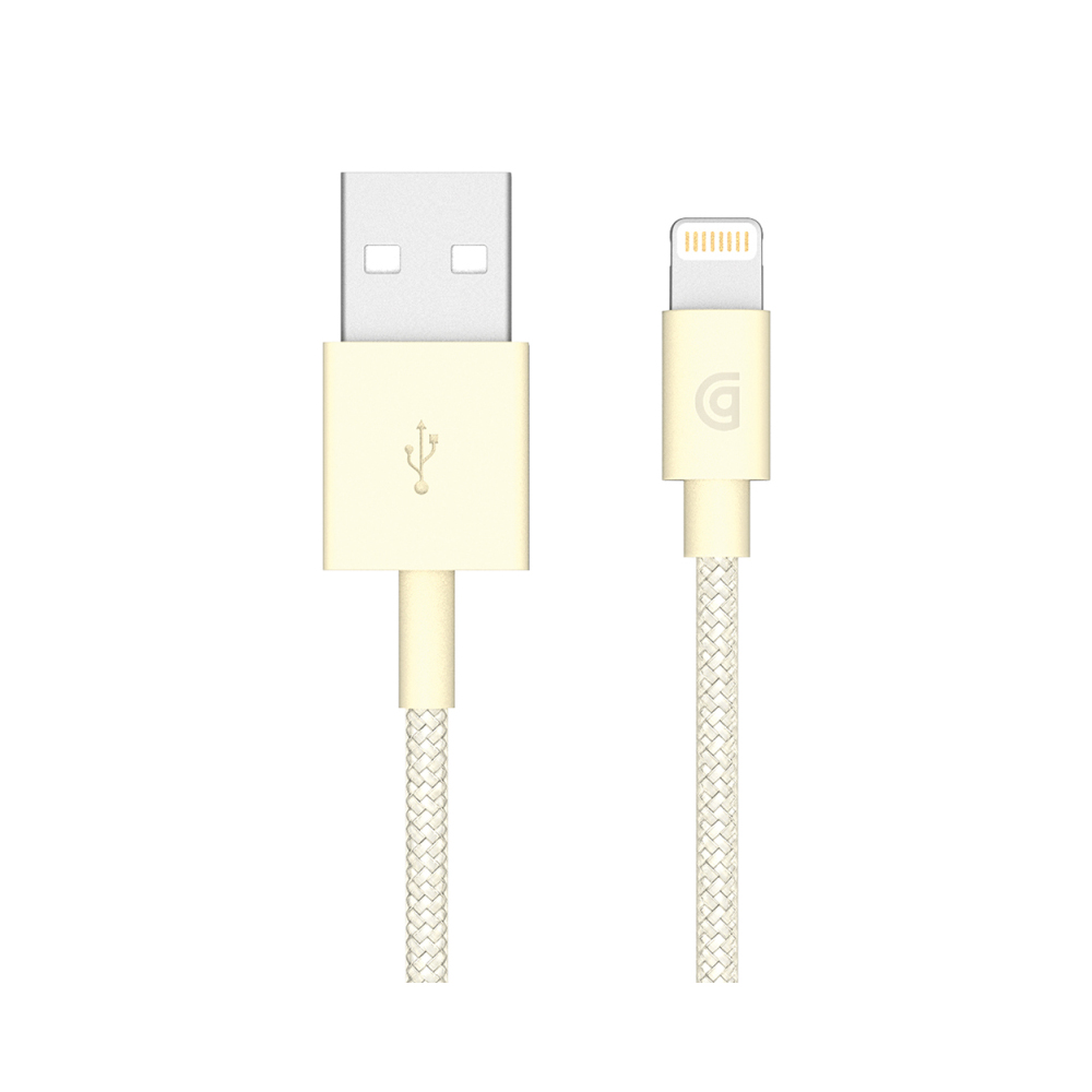 Iphone5/6/7  USB Cable 1M Braided Gold GRIF