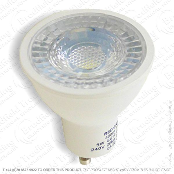 A40) LED 5W GU10 65K 400lm Daylight REDGREY