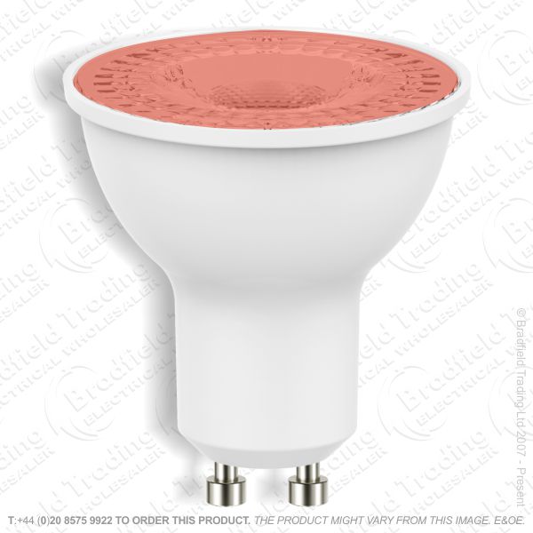 A42) LED 7W GU10 Dimmable Red 240V PROLITE