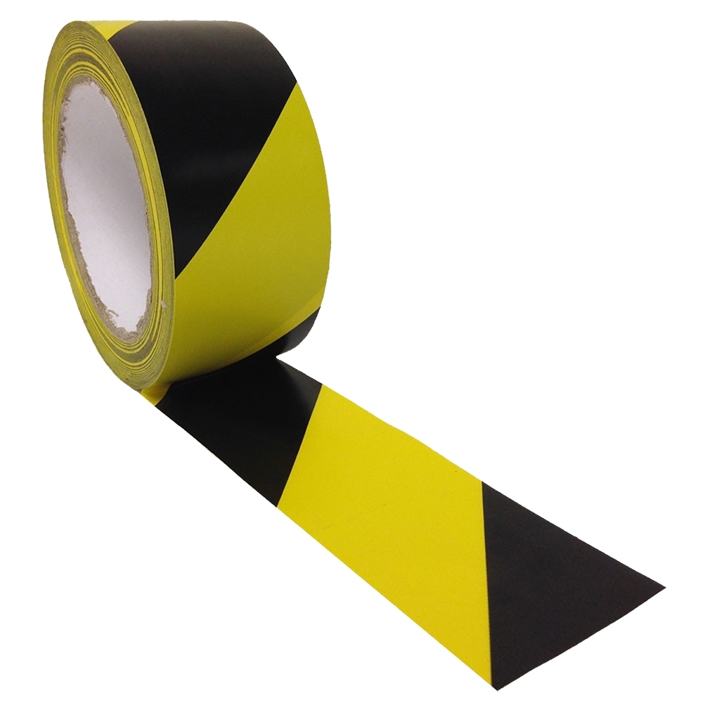 Tape Hazard 33Mx 48mm Black/Yellow Laminated